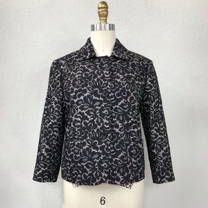 Michael Kors Collection wool lace jacquard jacket